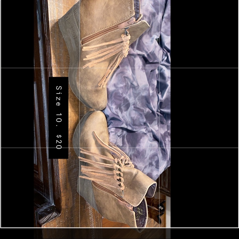 Wedge booties